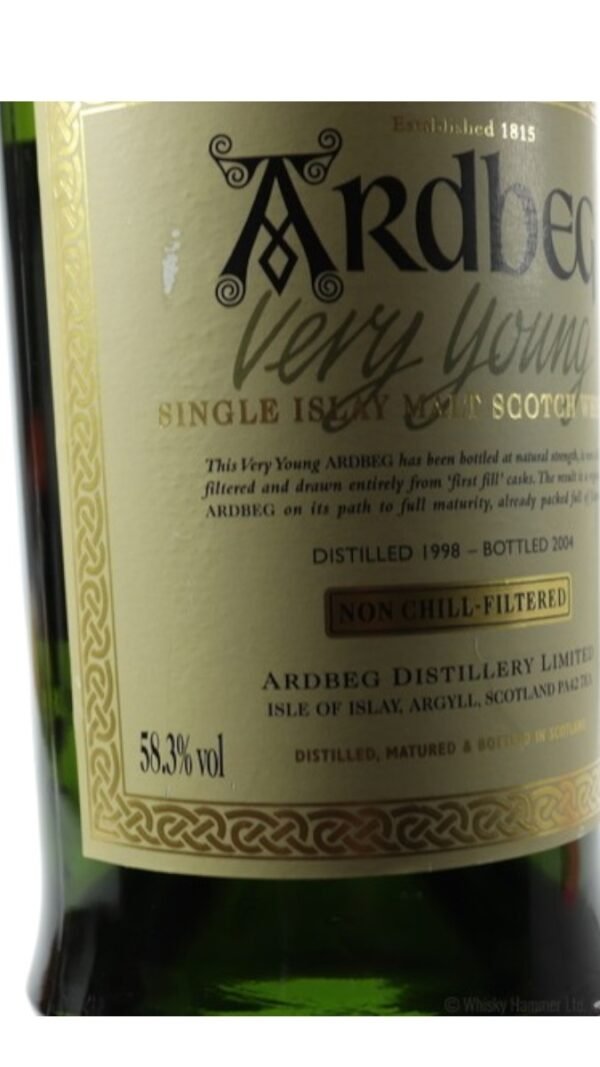 Ardbeg 1998 Very Young Original Bottling มีลักษณะเฉพาะอะไรบ้าง?