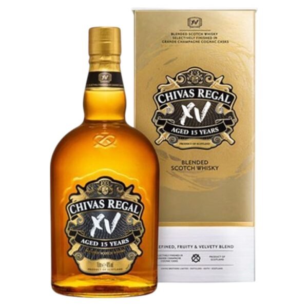 ราคาเฉลี่ยของ Chivas Regal XV 15 ปี อยู่ที่ประมาณเท่าไหร่?