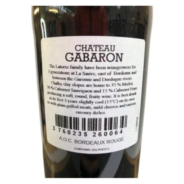 Chateau Gabaron Bordeaux มีลักษณะเฉพาะอย่างไร?