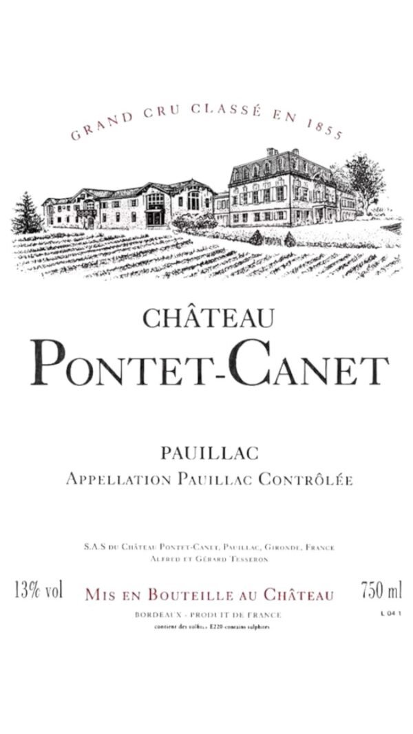 การจับคู่ (pairing) ของ Chateau Pontet-Canet Pauillac กับอาหารใดที่แนะนำ?