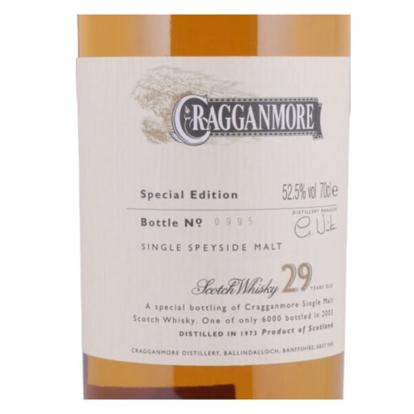 ราคาปัจจุบันของ Cragganmore 29 Year Old อยู่ที่ประมาณเท่าไหร่?