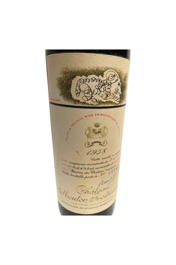 Chateau Mouton Rothschild 1958 มีลักษณะเฉพาะที่ทำให้มันมีค่าอย่างไร?