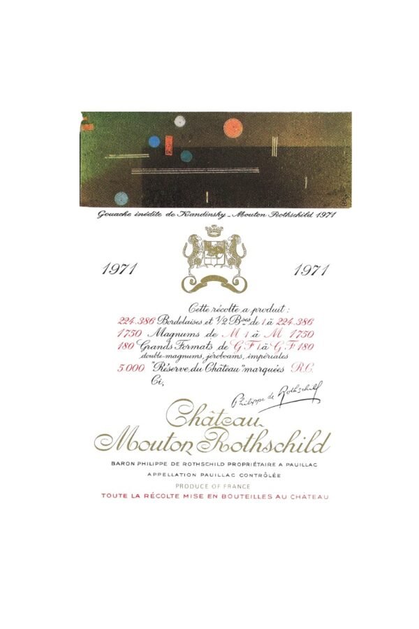 การเก็บรักษา 1971 Chateau Mouton Rothschild ควรทำอย่างไร?