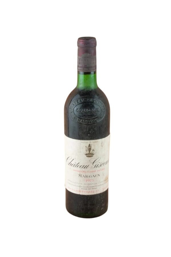 การบ่มไวน์ 1975 Chateau Giscours ใช้เวลานานเท่าไร และมีการบ่มในภาชนะประเภทไหน?
