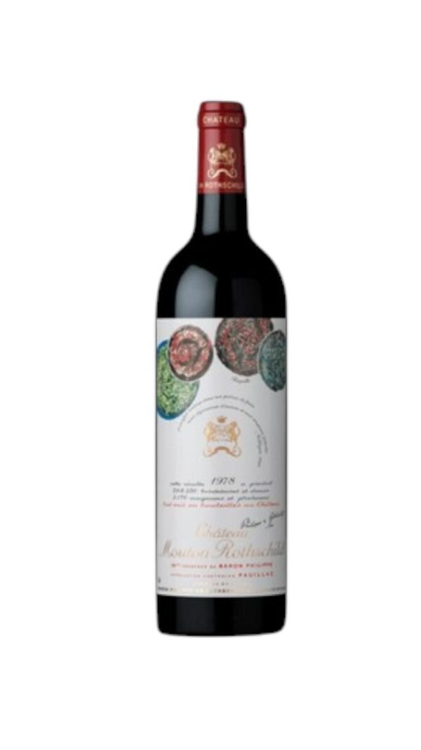 ฉลากของ 1978 Chateau Mouton Rothschild มีความสำคัญทางศิลปะหรือมีประวัติพิเศษอย่างไร?