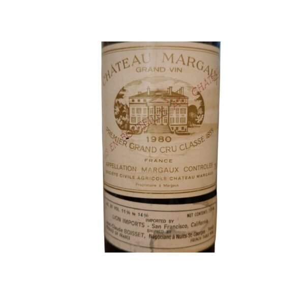 ข้อมูลเกี่ยวกับประวัติศาสตร์ของ Chateau Margaux ในปี 1980 คืออะไร?
