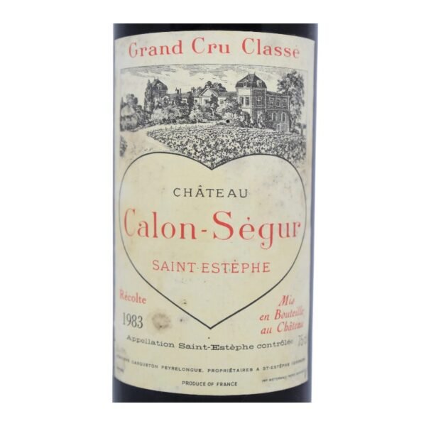 What is the history of the 1983 Chateau Calon Segur?