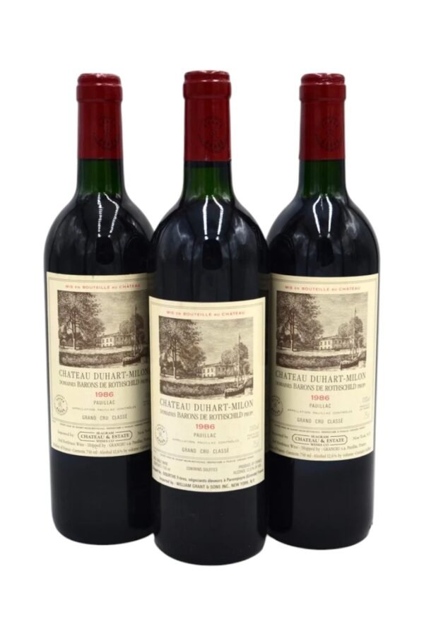 1986 Chateau Duhart Milon มีแอลกอฮอล์อยู่ที่ระดับเท่าไหร่?