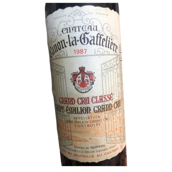What are the tasting notes of the 1987 Chateau Canon La Gaffeliere?