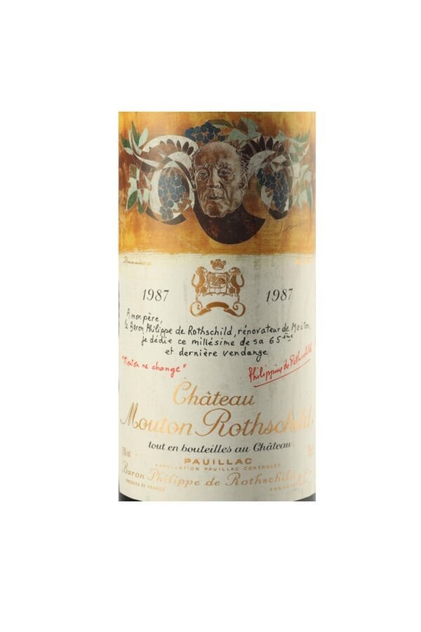 ราคาปัจจุบันของ 1987 Chateau Mouton Rothschild ในตลาดอยู่ที่เท่าไหร่?