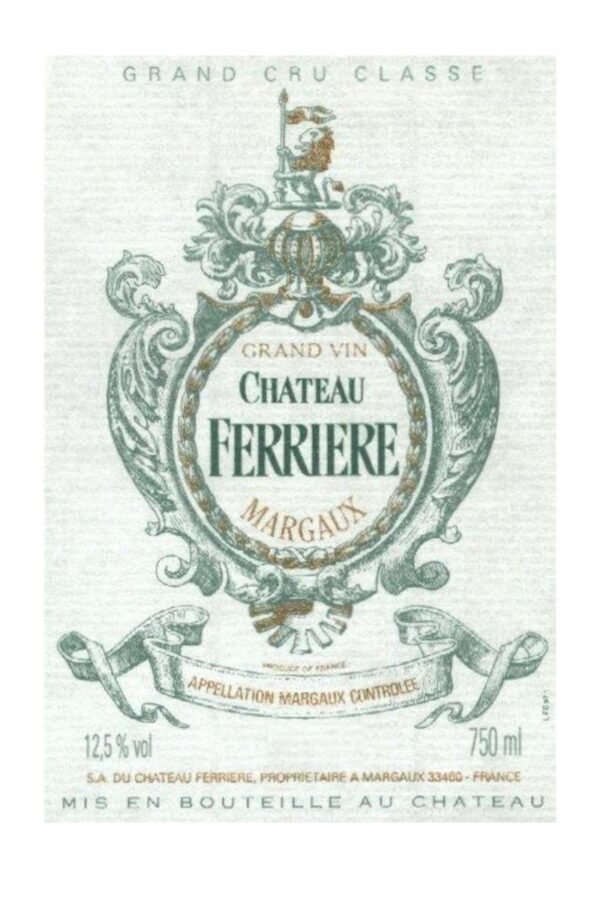 การผลิตไวน์ในปี 1996 ของ Chateau Ferriere มีความท้าทายหรือเหตุการณ์สำคัญอะไรบ้าง?