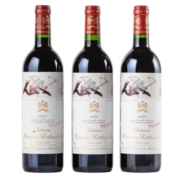 1996 Chateau Mouton Rothschild ได้รับการจัดอันดับจากนักวิจารณ์ไวน์ เช่น Robert Parker หรือ Wine Spectator อย่างไร?