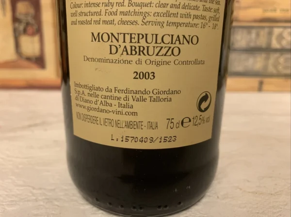 Montepulciano d’Abruzzo Giordano นำเข้า 🇮🇹,