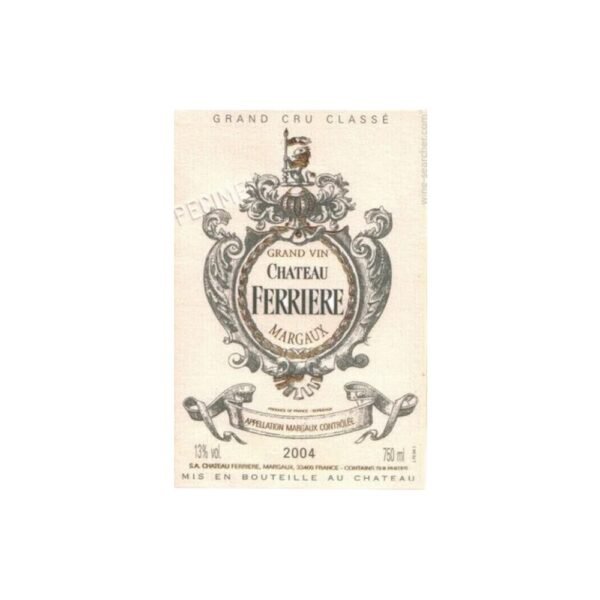 ไวน์ 2004 Château Ferrière ได้รับการวิจารณ์จากผู้เชี่ยวชาญว่าอย่างไร?